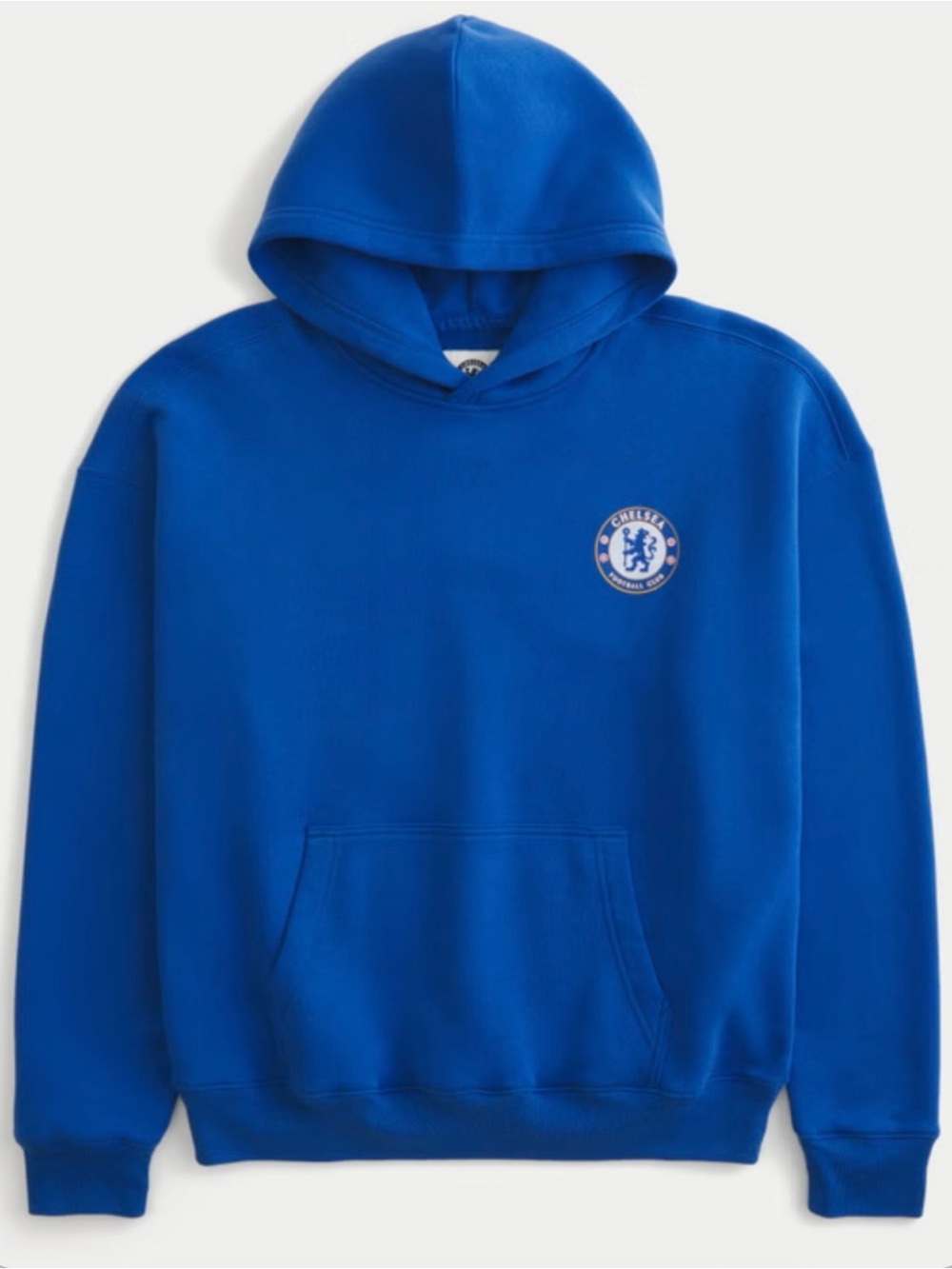 Hollister Men’s Boxy Chelsea FC Graphic Hoodie XS Chelsea Football Club